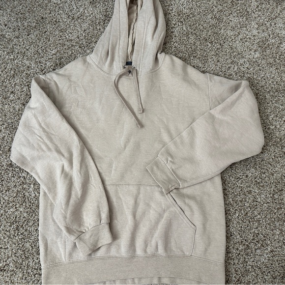 Tops - Womens Beige Hoodie Size Small